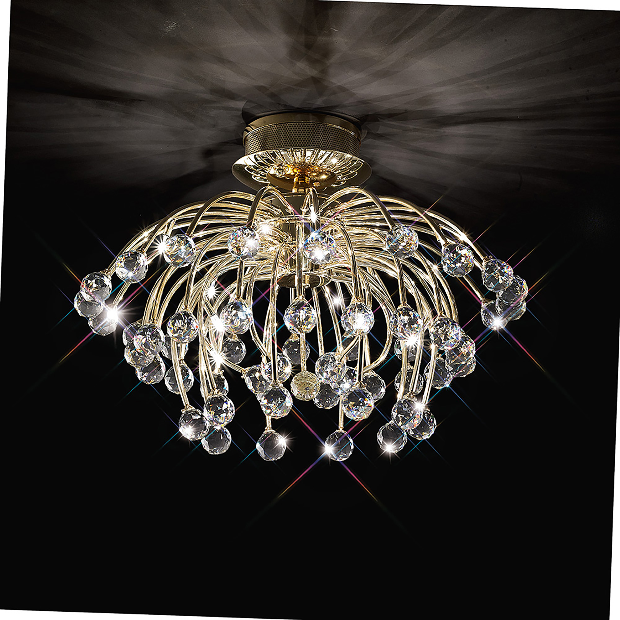 IL30840  Xeena Crystal Ceiling 10 Light